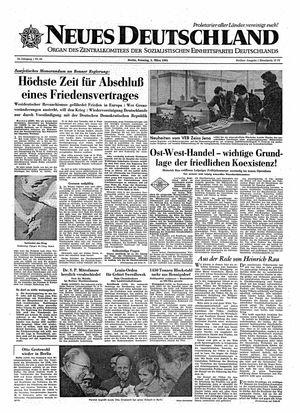 Neues Deutschland Online-Archiv vom 05.03.1961