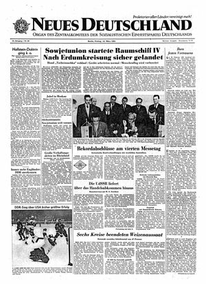 Neues Deutschland Online-Archiv vom 10.03.1961