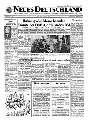 Neues Deutschland Online-Archiv vom 15.03.1961