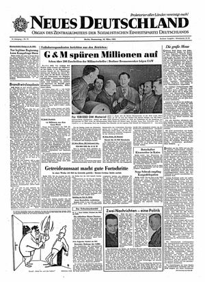 Neues Deutschland Online-Archiv vom 16.03.1961