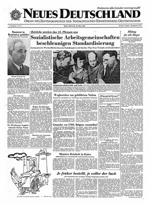 Neues Deutschland Online-Archiv vom 22.03.1961
