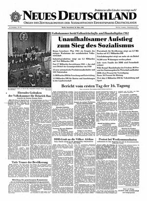 Neues Deutschland Online-Archiv vom 25.03.1961