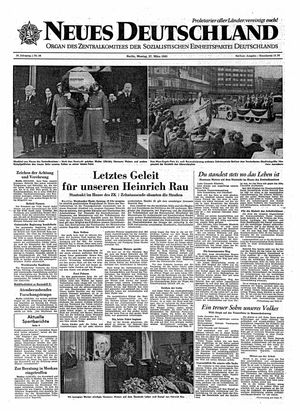 Neues Deutschland Online-Archiv vom 27.03.1961