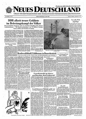 Neues Deutschland Online-Archiv vom 06.04.1961