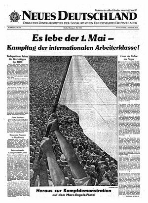 Neues Deutschland Online-Archiv vom 01.05.1961