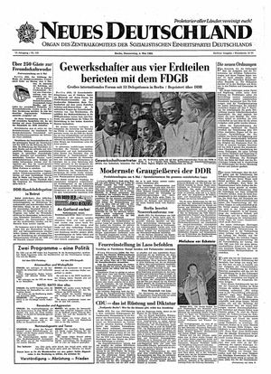 Neues Deutschland Online-Archiv on May 4, 1961