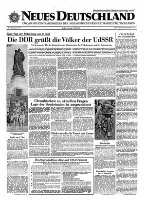 Neues Deutschland Online-Archiv vom 07.05.1961