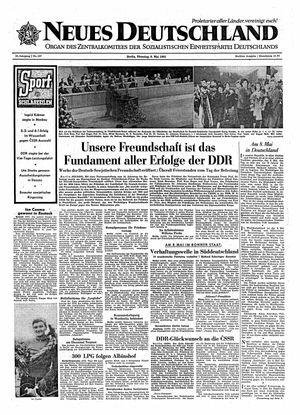Neues Deutschland Online-Archiv vom 09.05.1961