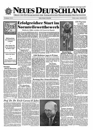 Neues Deutschland Online-Archiv vom 12.05.1961