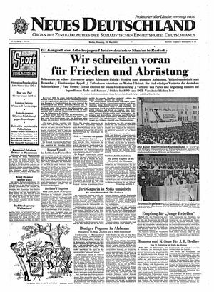 Neues Deutschland Online-Archiv vom 23.05.1961