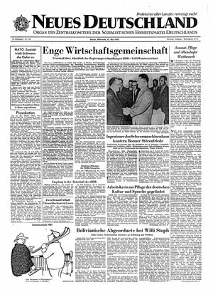 Neues Deutschland Online-Archiv vom 31.05.1961