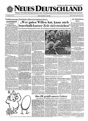 Neues Deutschland Online-Archiv vom 03.06.1961