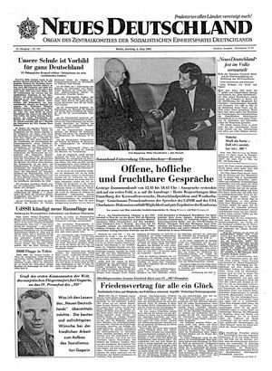 Neues Deutschland Online-Archiv vom 04.06.1961