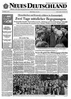 Neues Deutschland Online-Archiv vom 05.06.1961