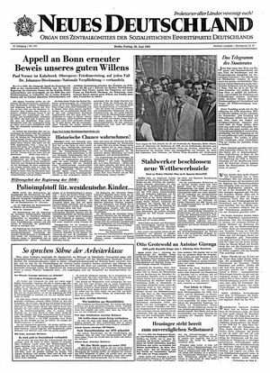 Neues Deutschland Online-Archiv vom 30.06.1961