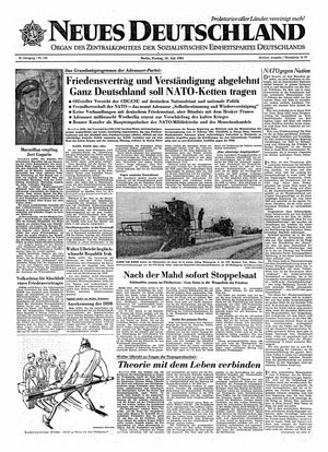 Neues Deutschland Online-Archiv vom 14.07.1961