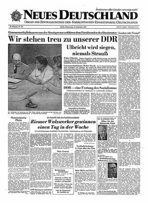 Neues Deutschland Online-Archiv vom 14.09.1961