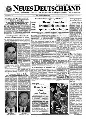 Neues Deutschland Online-Archiv vom 22.09.1961