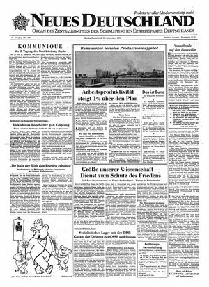 Neues Deutschland Online-Archiv vom 30.09.1961