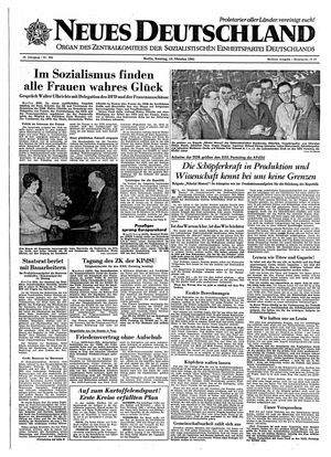 Neues Deutschland Online-Archiv vom 15.10.1961
