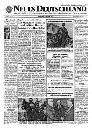 Neues Deutschland Online-Archiv vom 03.11.1961