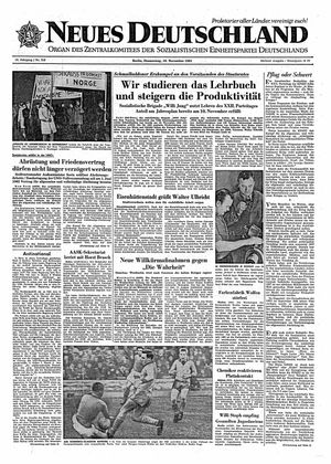 Neues Deutschland Online-Archiv vom 16.11.1961