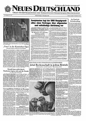 Neues Deutschland Online-Archiv vom 17.11.1961