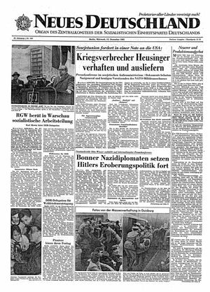 Neues Deutschland Online-Archiv vom 13.12.1961
