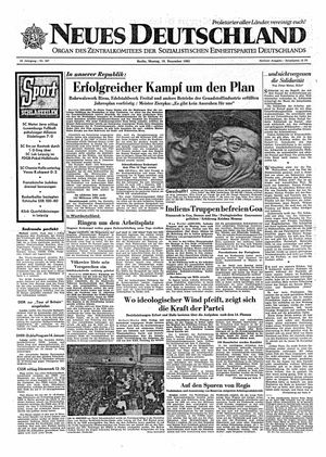 Neues Deutschland Online-Archiv vom 18.12.1961