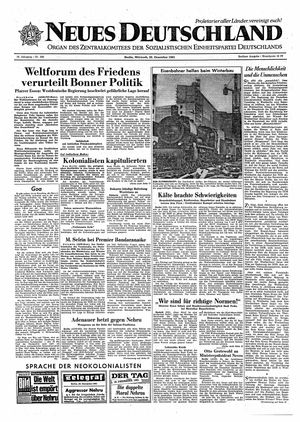 Neues Deutschland Online-Archiv vom 20.12.1961