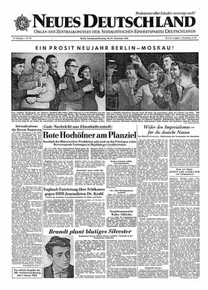 Neues Deutschland Online-Archiv vom 30.12.1961