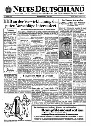 Neues Deutschland Online-Archiv vom 13.01.1962