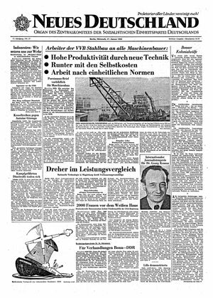 Neues Deutschland Online-Archiv vom 17.01.1962