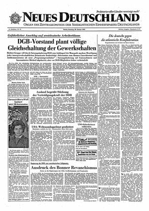 Neues Deutschland Online-Archiv vom 28.01.1962