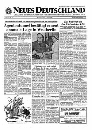 Neues Deutschland Online-Archiv vom 03.02.1962