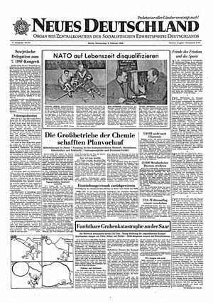 Neues Deutschland Online-Archiv on Feb 8, 1962