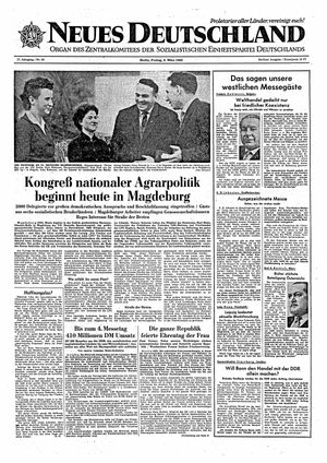 Neues Deutschland Online-Archiv vom 09.03.1962