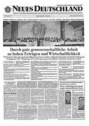 Neues Deutschland Online-Archiv vom 10.03.1962