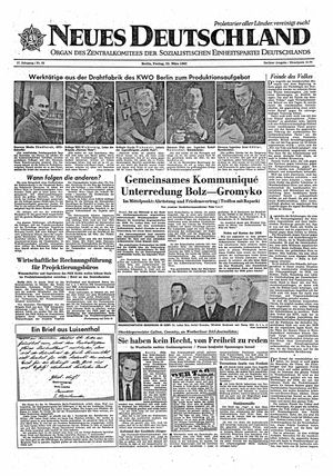 Neues Deutschland Online-Archiv vom 23.03.1962