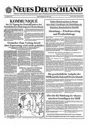 Neues Deutschland Online-Archiv vom 24.03.1962
