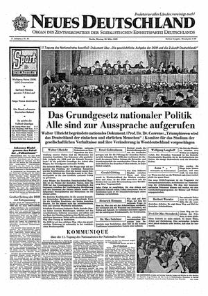 Neues Deutschland Online-Archiv vom 26.03.1962
