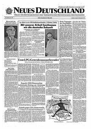 Neues Deutschland Online-Archiv vom 31.03.1962