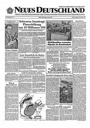 Neues Deutschland Online-Archiv vom 05.04.1962
