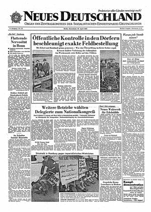 Neues Deutschland Online-Archiv vom 28.04.1962
