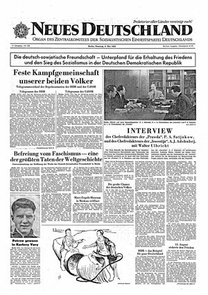 Neues Deutschland Online-Archiv vom 08.05.1962