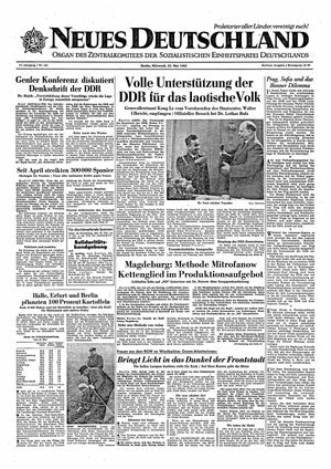 Neues Deutschland Online-Archiv vom 23.05.1962