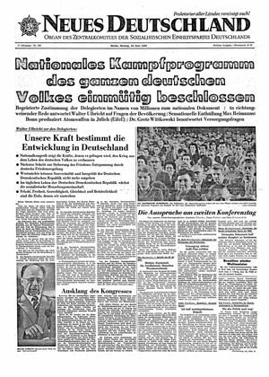 Neues Deutschland Online-Archiv vom 18.06.1962