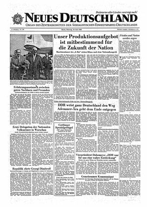 Neues Deutschland Online-Archiv vom 19.06.1962