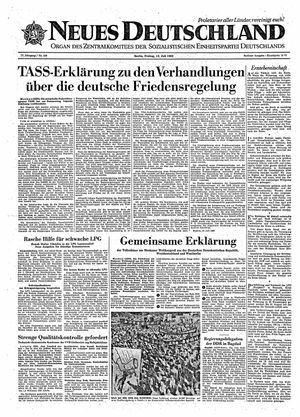 Neues Deutschland Online-Archiv vom 13.07.1962
