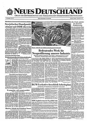 Neues Deutschland Online-Archiv vom 14.07.1962